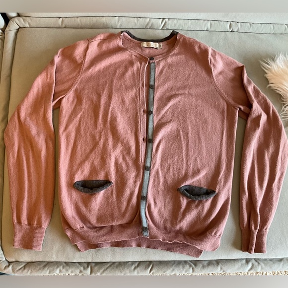 Stella McCartney Other - Stella McCartney darling cardigan in blush pink and grey Size 12 years